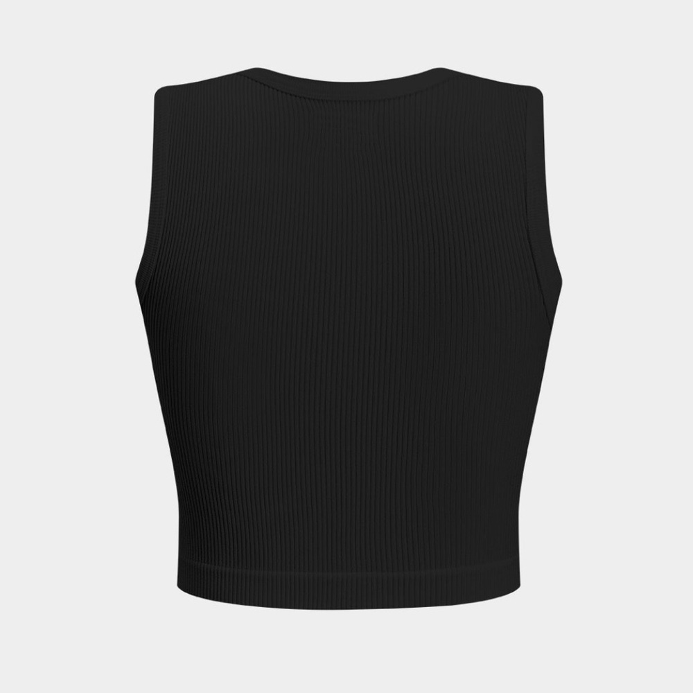 Black Crop Top - Picture 2 of 4